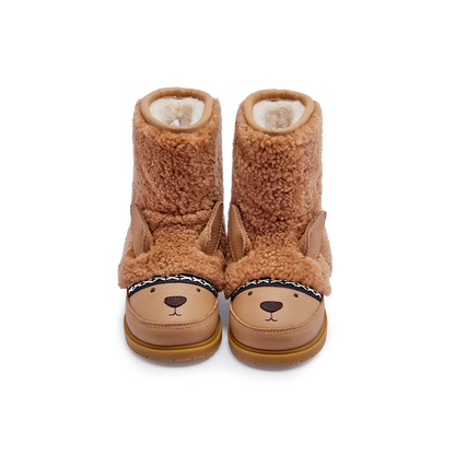 Wadou Boots | Alpaca | Beige Curly Sheep Wool