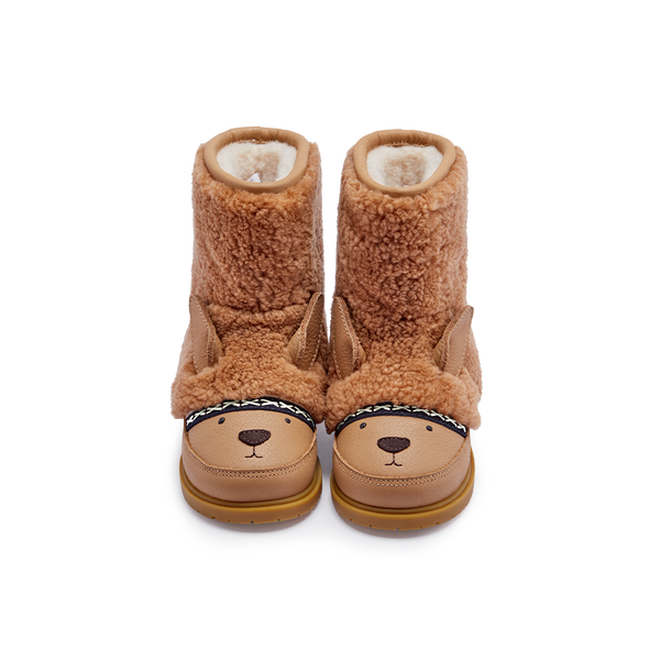 Wadou Boots | Alpaca | Beige Curly Sheep Wool