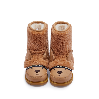 Wadou Boots | Alpaca | Beige Curly Sheep Wool