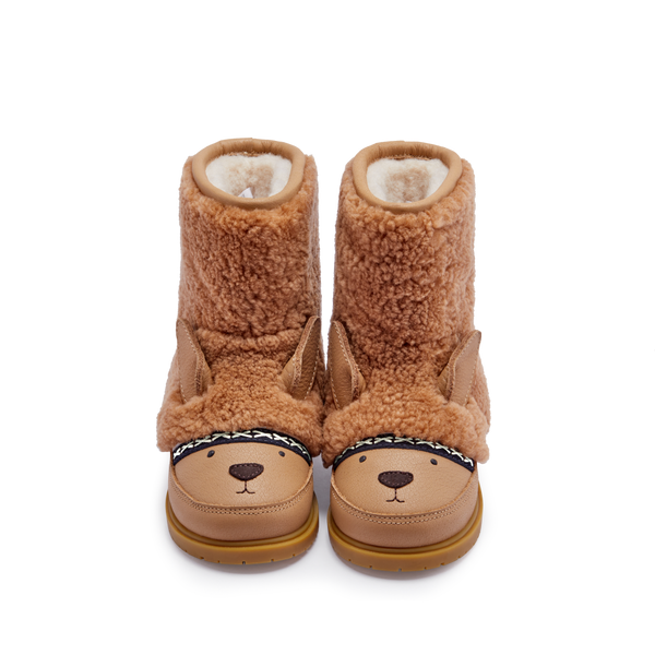 Wadou Boots | Alpaca | Beige Curly Sheep Wool