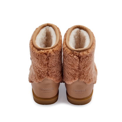 Wadou Boots | Alpaca | Beige Curly Sheep Wool