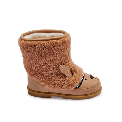 Wadou Boots | Alpaca | Beige Curly Sheep Wool