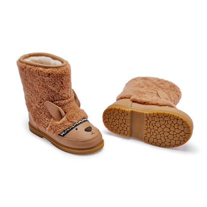 Wadou Boots | Alpaca | Beige Curly Sheep Wool