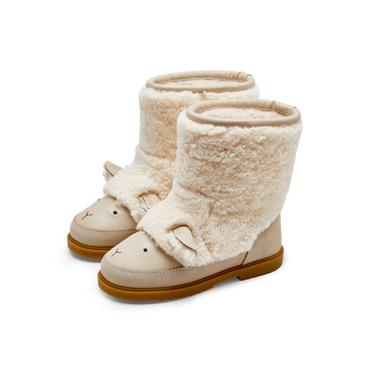 Wadou Boots | Lammy | Off White Curly Sheep Wool