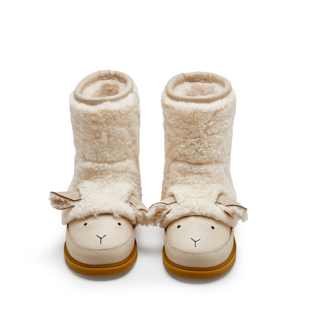 Wadou Boots | Lammy | Off White Curly Sheep Wool