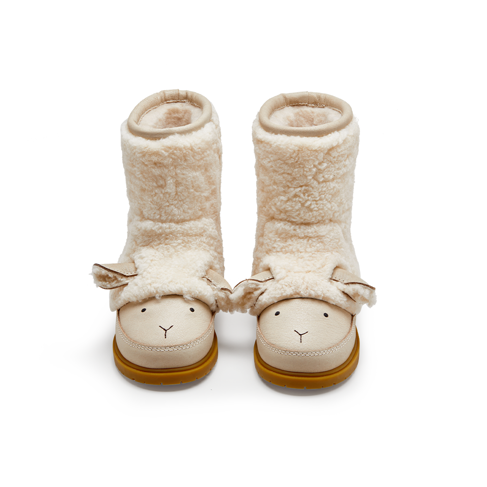 Wadou Boots | Lammy | Off White Curly Sheep Wool