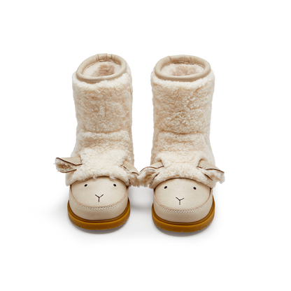 Wadou Boots | Lammy | Off White Curly Sheep Wool