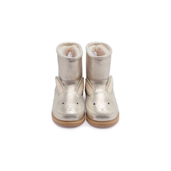 Xelly Boots | Bunny | Silver Metallic Leather