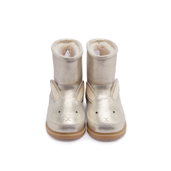 Xelly Boots | Bunny | Silver Metallic Leather