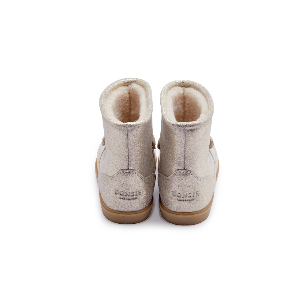 Xelly Boots | Bunny | Silver Metallic Leather