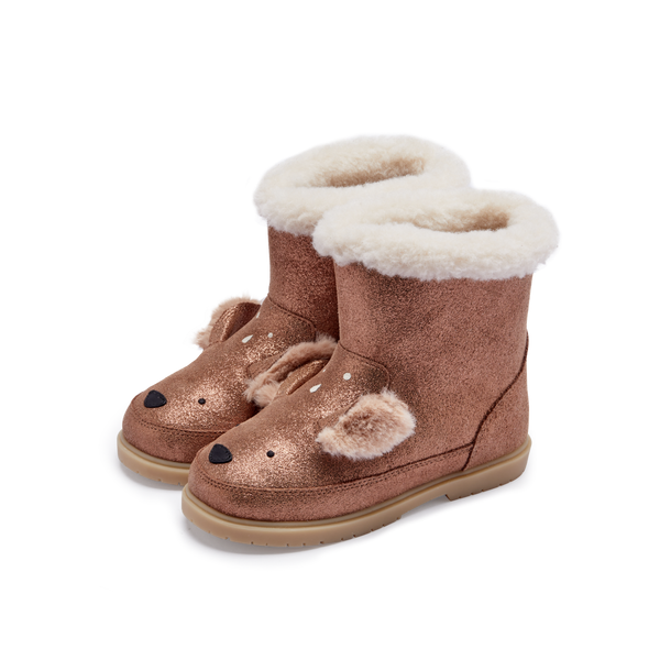 Eloniek Boots | Deer | Bronze Metallic Leather