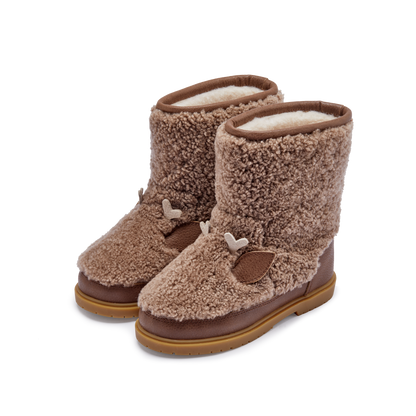 Kirfi Boots | Stag | Chestnut Curly Sheep Wool