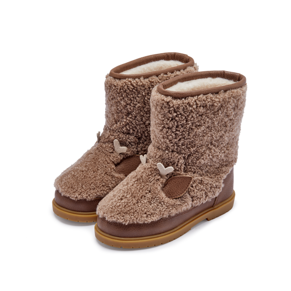 Kirfi Boots | Stag | Chestnut Curly Sheep Wool