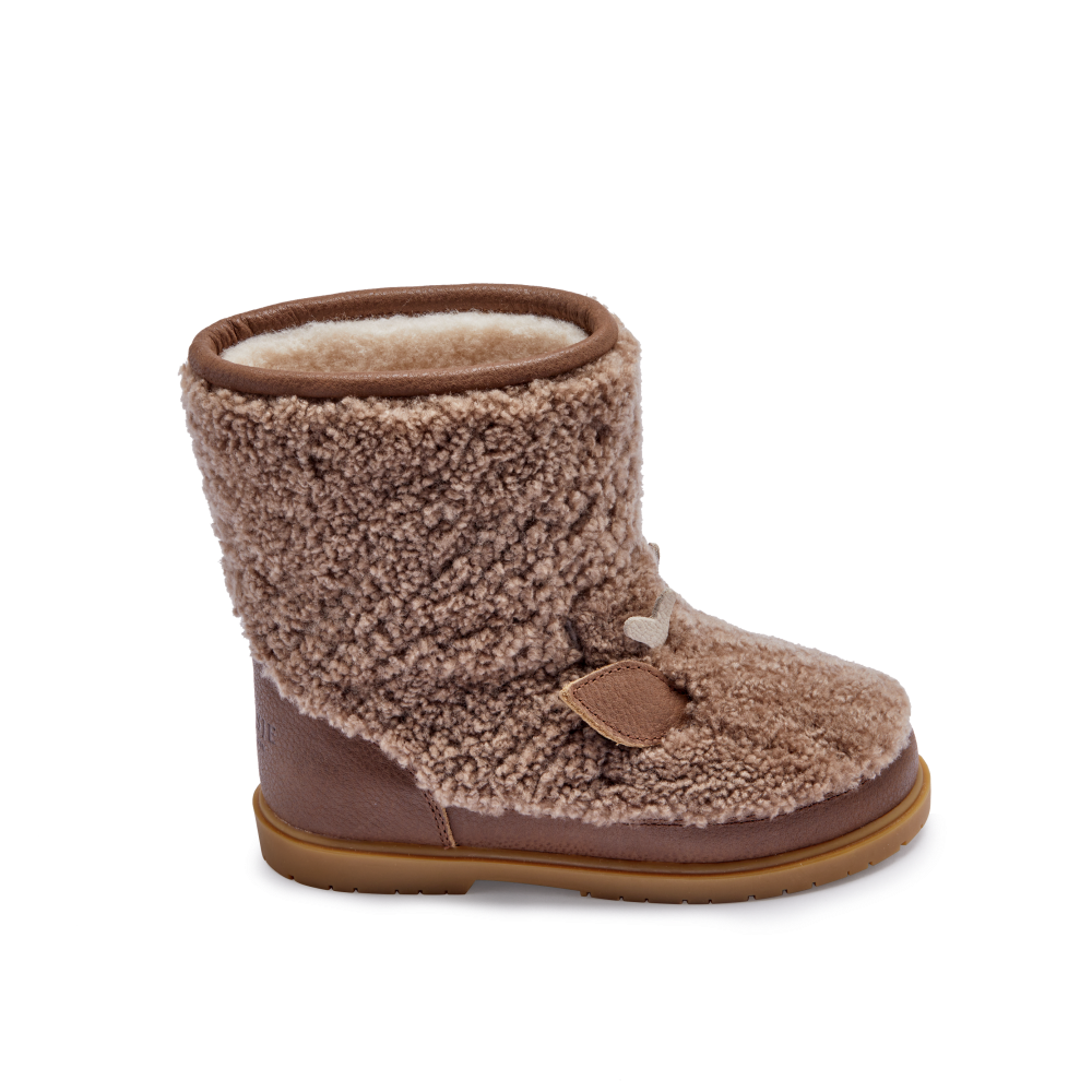 Kirfi Boots | Stag | Chestnut Curly Sheep Wool