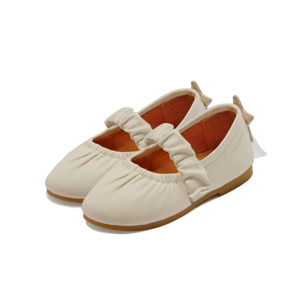 Lauran Ballerinas | Shooting Star | Cream Sheep Leather