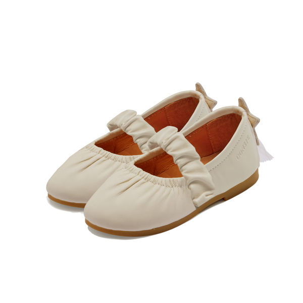 Lauran Ballerinas | Shooting Star | Cream Sheep Leather