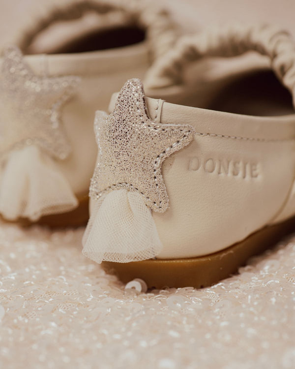Lauran Ballerinas | Shooting Star | Cream Sheep Leather