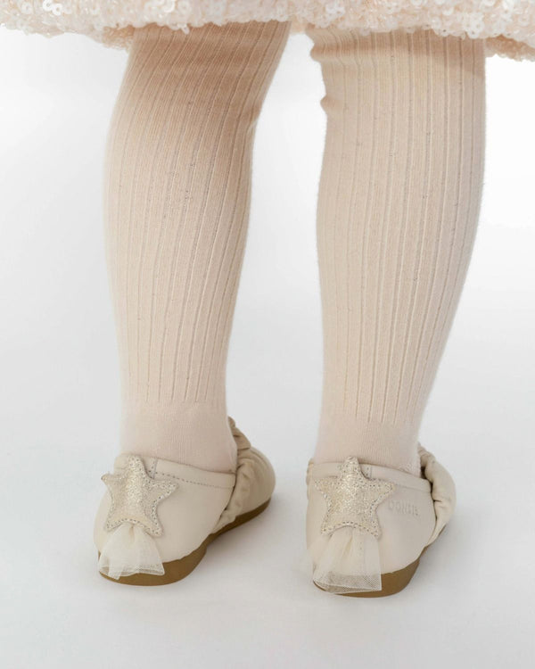 Lauran Ballerinas | Shooting Star | Cream Sheep Leather