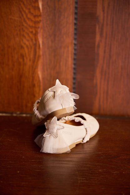 Lauran Ballerinas | Shooting Star | Cream Sheep Leather