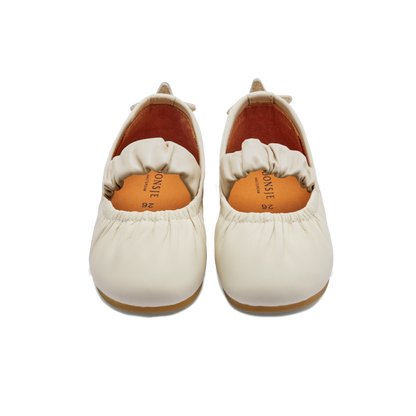 Lauran Ballerinas | Shooting Star | Cream Sheep Leather