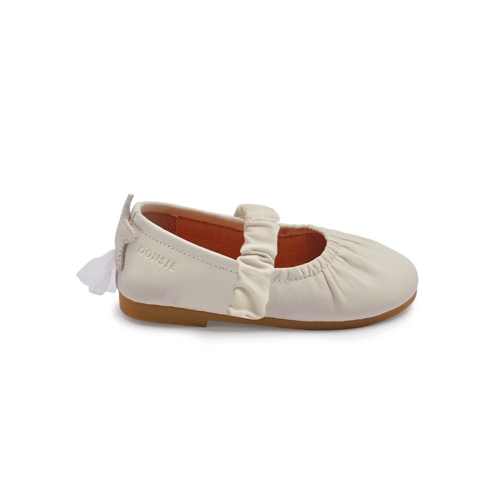 Lauran Ballerinas | Shooting Star | Cream Sheep Leather