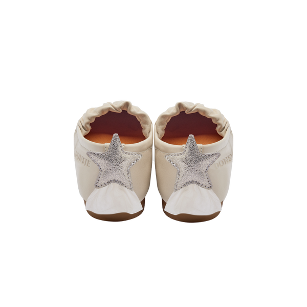 Lauran Ballerinas | Shooting Star | Cream Sheep Leather