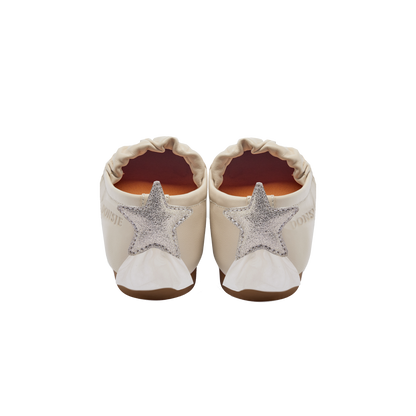 Lauran Ballerinas | Shooting Star | Cream Sheep Leather