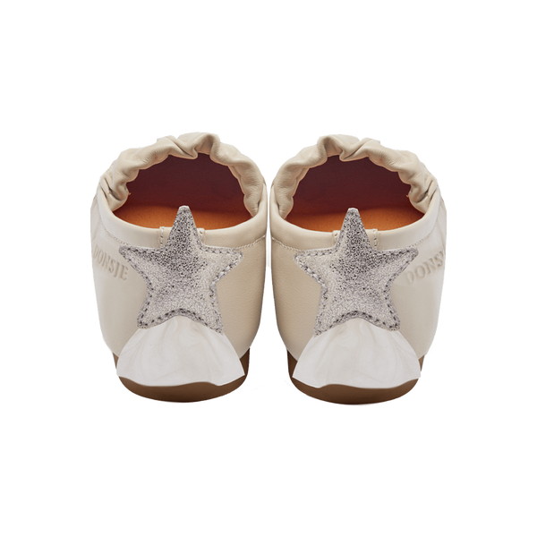 Lauran Ballerinas | Shooting Star | Cream Sheep Leather