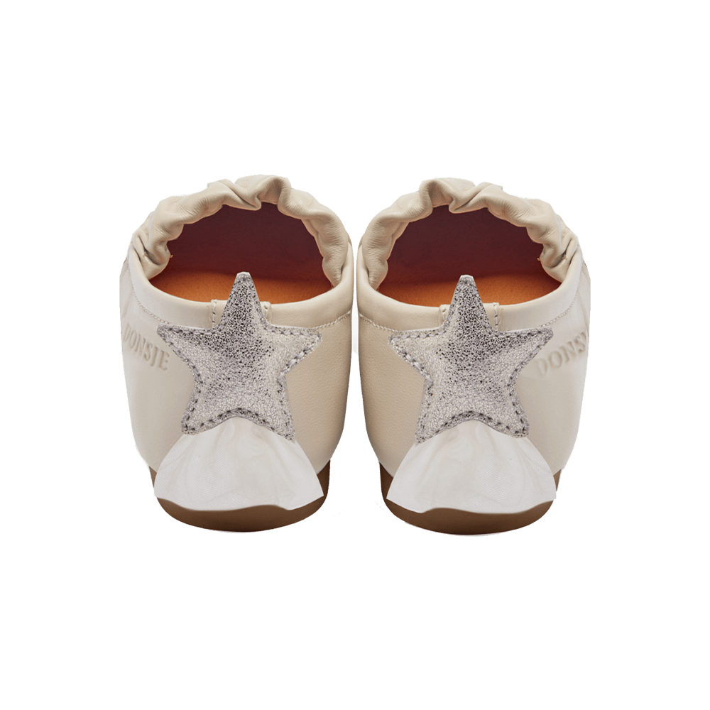 Lauran Ballerinas | Shooting Star | Cream Sheep Leather