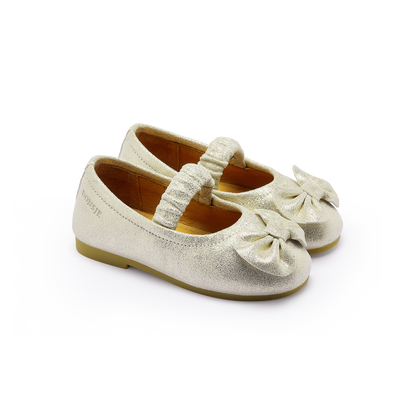 Mylah Ballerinas | Silver Metallic Leather