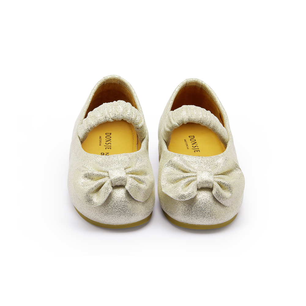 Mylah Ballerinas | Silver Metallic Leather
