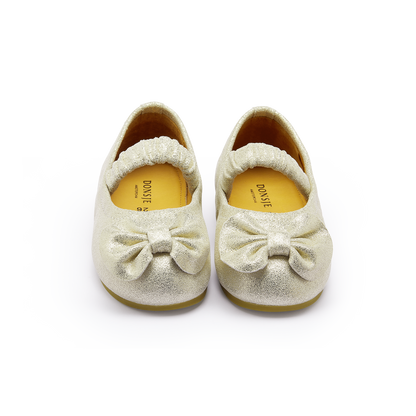 Mylah Ballerinas | Silver Metallic Leather