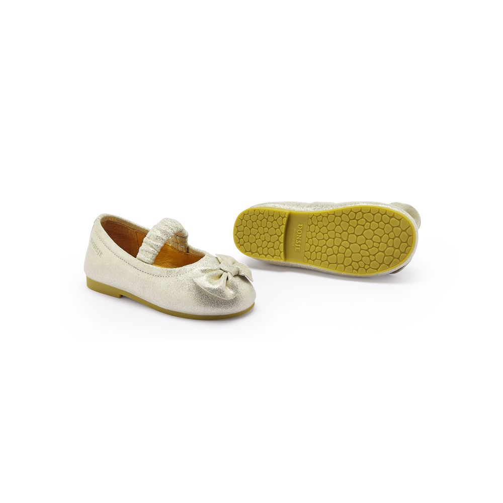 Mylah Ballerinas | Silver Metallic Leather