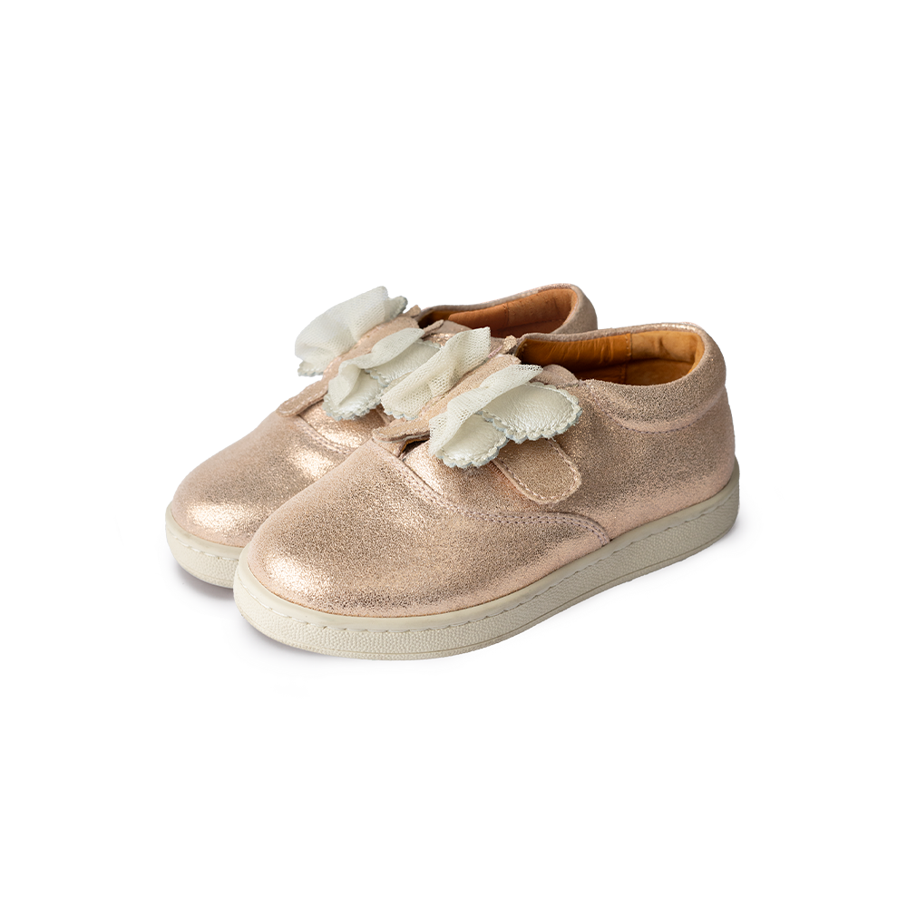 Hadria Sneakers | Shimmer Libelle | Powder Metallic Leather – Donsje ...