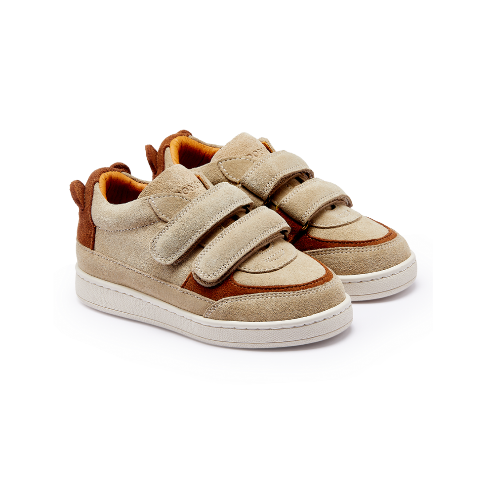 Rinou Sneakers | Bear | Taupe Suede