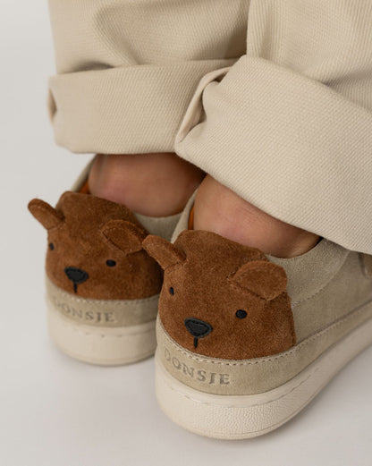 Rinou Sneakers | Bear | Taupe Suede