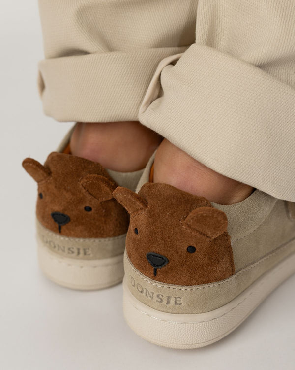 Rinou Sneakers | Bear | Taupe Suede