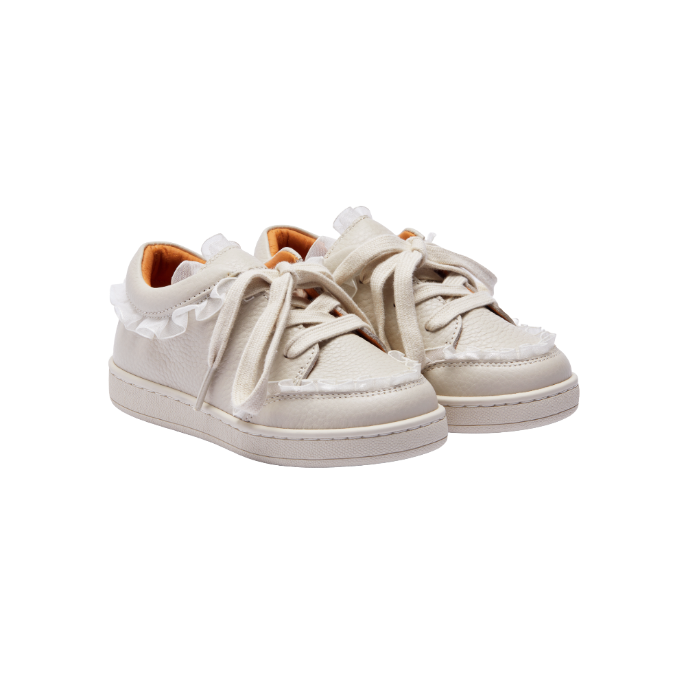 Lisel Sneakers | Off White Leather