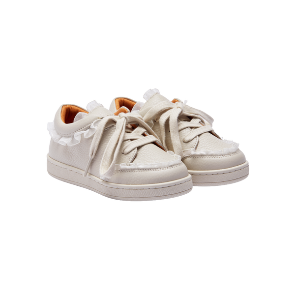 Lisel Sneakers | Off White Leather