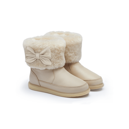 Amarai Boots | Ivory Leather