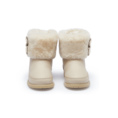 Amarai Boots | Ivory Leather