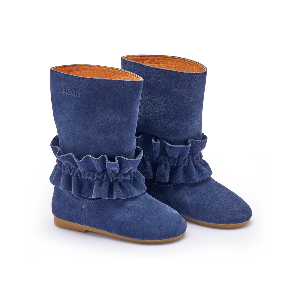 Charlodi Boots | Blue Marine Suede