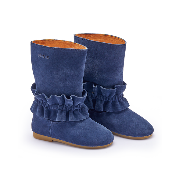 Charlodi Boots | Blue Marine Suede