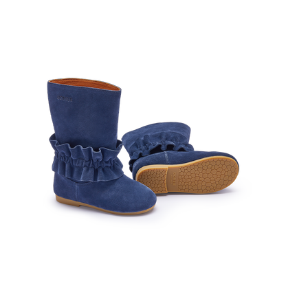 Charlodi Boots | Blue Marine Suede