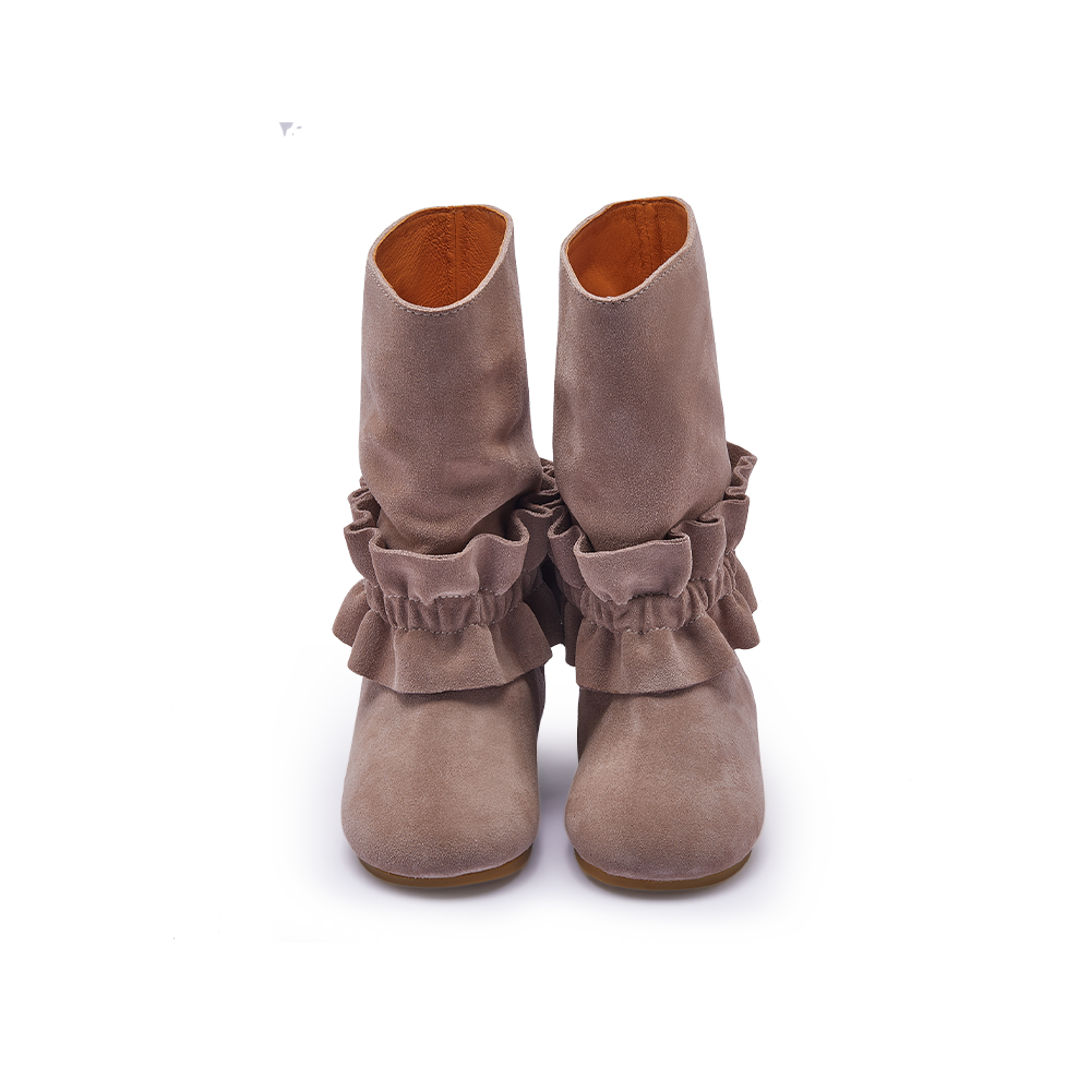 Charlodi Boots | Lavender Brown Suede