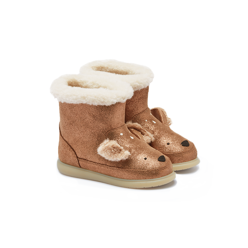 Deloniek Boots | Deer | Bronze Metallic Leather