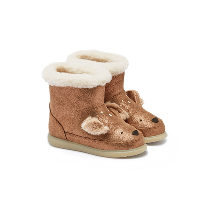 Deloniek Boots | Deer | Bronze Metallic Leather