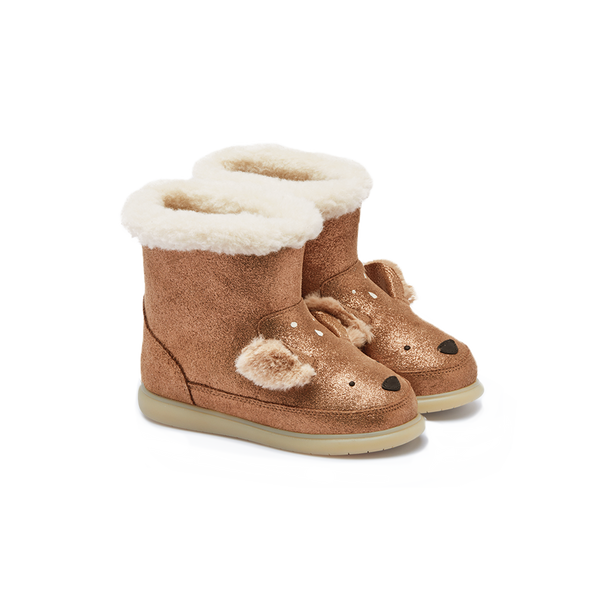 Deloniek Boots | Deer | Bronze Metallic Leather