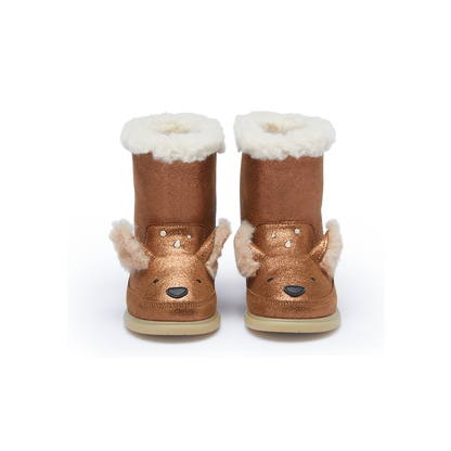 Deloniek Boots | Deer | Bronze Metallic Leather