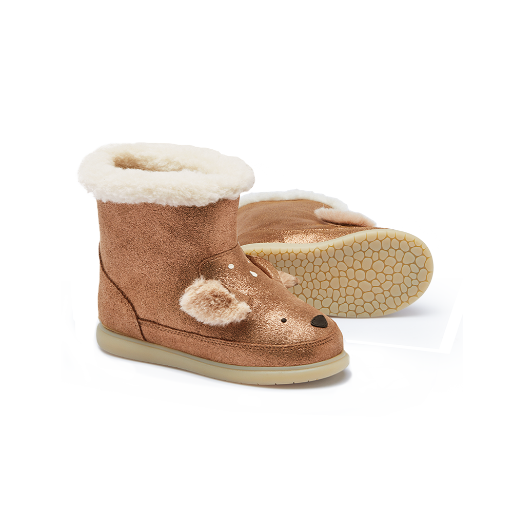 Deloniek Boots | Deer | Bronze Metallic Leather